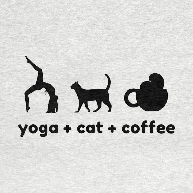 Yoga Cat Coffee by Liniskop